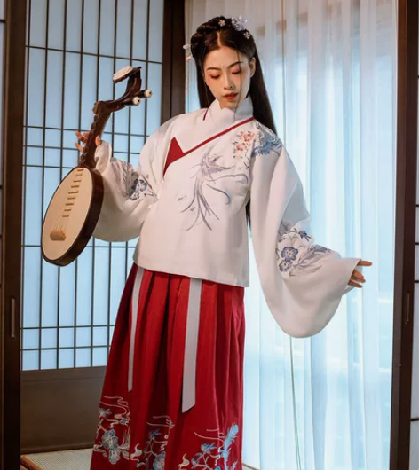 艺缕原创正品【鸾凤】交领汉服女琵琶袖明制袄...