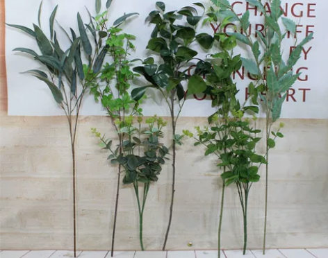 仿真花叶子客厅摆件餐厅装饰落地植物婚庆花束...