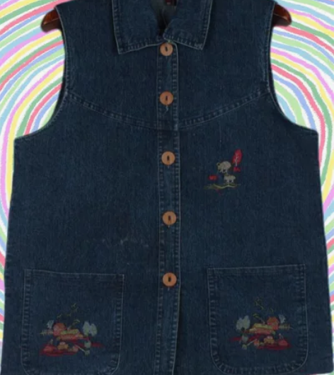 复古牛仔马甲 看得到的品质 看得到的版型 ...