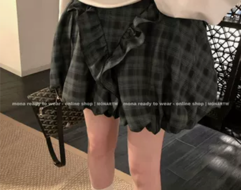 MONA◆2/23新款 别致独特花苞裙有内...