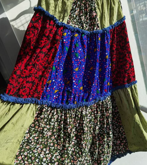 古着裙 复古风裙 民族风裙 田园风裙 半身...