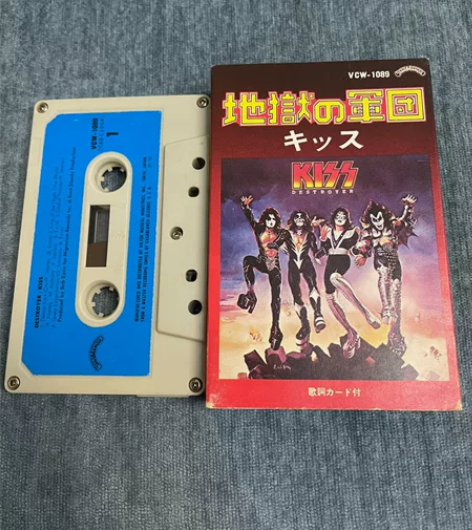 Kiss华丽重金属乐队原版日版音乐磁带 成...