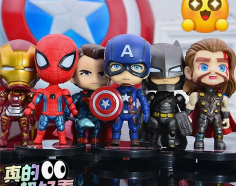 全新特价复仇者联盟手办盲盒漫威摆件钢铁侠美...