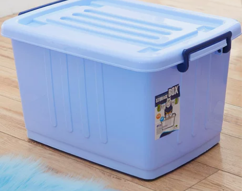 」加厚特大号收纳箱塑料储物箱有盖衣服棉被子...