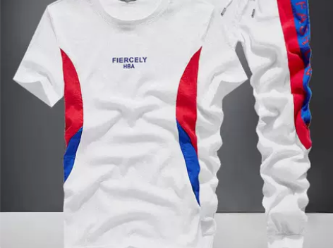 富贵鸟短袖套装男士韩版潮流夏季休闲运动服 ...