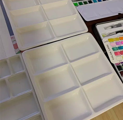 陶瓷调色盘水彩多格19.9元1个全新包邮 ...