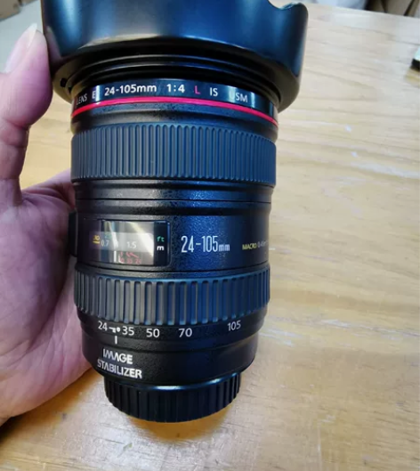 佳能24-105F4一代镜头 ，成色如图，...