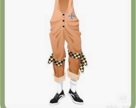 奥比岛复古潮流背带裤 链接在 可直拍￥2....