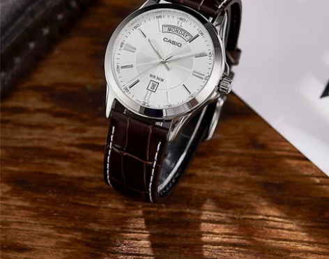 正品CASIO卡西欧手表皮带商务休闲石英男...