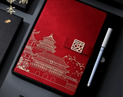 个人笔记本 勤得利中国潮故宫A5子商务办公...