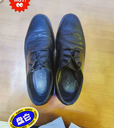 奥康男士正装布洛克雕花皮鞋，专卖店400多...