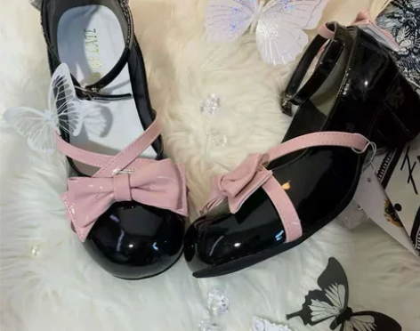 单鞋夏季名媛限定原创lolita圆头法式优...