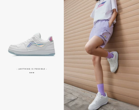 李宁休闲女鞋旗舰官网潮流小白鞋夏季板鞋情侣...