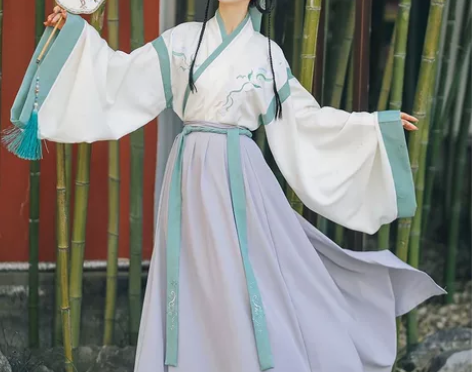 六仙书阁 冷风 情侣装 晋制齐腰交领襦裙 ...