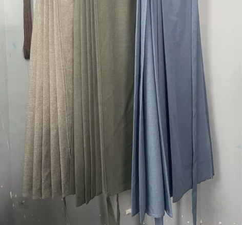 五五年原创汉服秋冬款8分马面 西装布料 带...