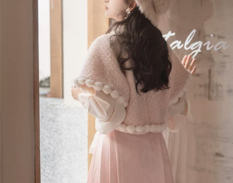 十三余小豆蔻儿[兔兔花糕]唐背子立领衬衫短...