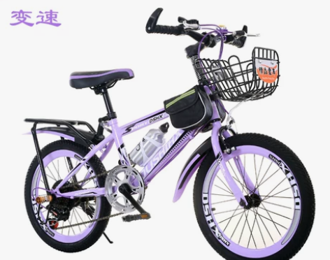 儿童自行车女孩女童公主款6-8-10-12...