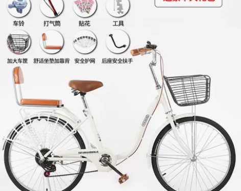 飞鸽铁锚成人自行车女式变速学生单车男式代步...