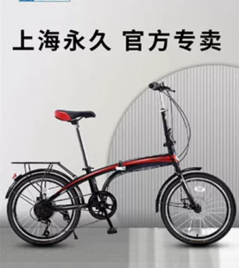 永久折叠自行车 单速20寸前后碟刹 去年买...