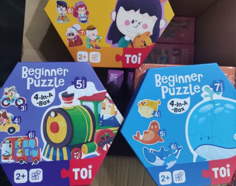 TOI图益适合2岁低幼大块拼图 33元/个...