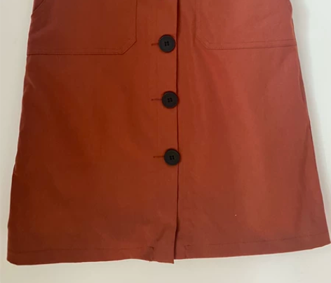 单排扣高腰A字裙 全新带吊牌L尺码L