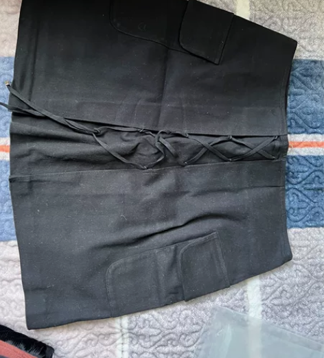 牛仔纯棉 牛仔裙。黑色 A字裙 收腰裙子 ...