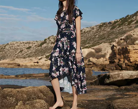 VeroModa2017夏季甜美连衣裙甜美...