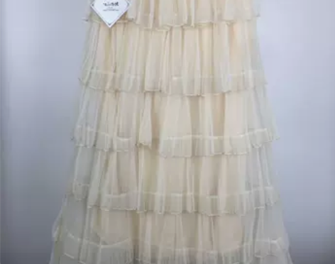 网纱多层次蛋糕裙韩版高腰中长款半身裙荷叶边...