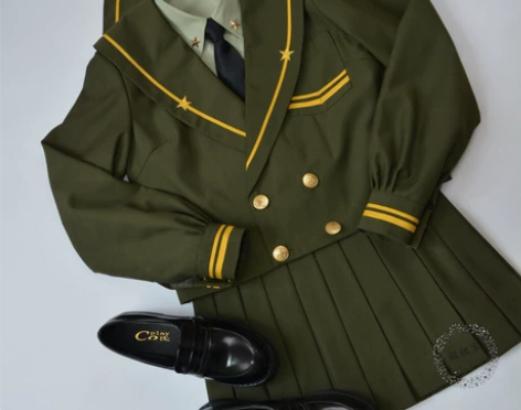 【出/换】姐姐家原创jk 军色 墨绿色一星...