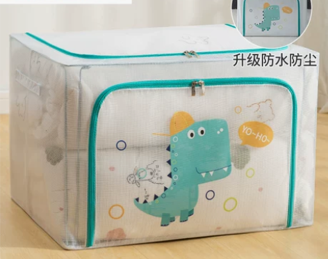 衣服收纳箱布艺装衣物袋透明折叠整理箱子收纳...