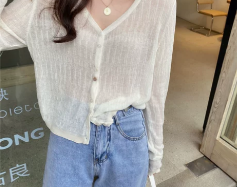 防晒针织开衫薄款女夏季空调衫冰丝小外套吊带...
