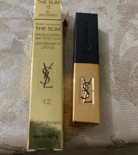 圣罗兰口红中样，12号色，全新未使用，可直...