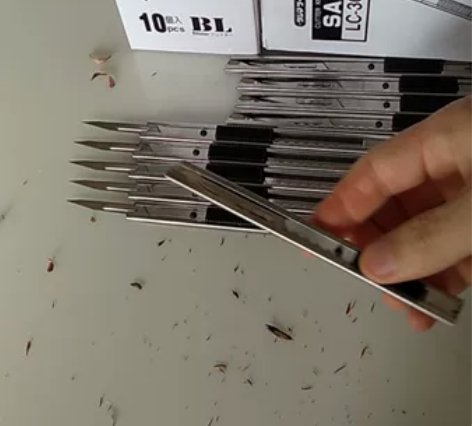 帮客户定制的伸缩式3号手术刀美工刀架,雕刻...