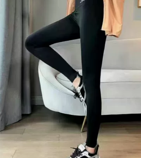 高腰加绒鲨鱼裤可外穿冬季加厚打底裤芭比黑色...