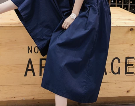 休闲工装裤女夏装2022年新款女高腰显瘦垂...