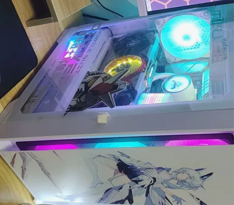 玩嘉绝尘240吹雪机箱磁吸钢化玻璃侧透支持...