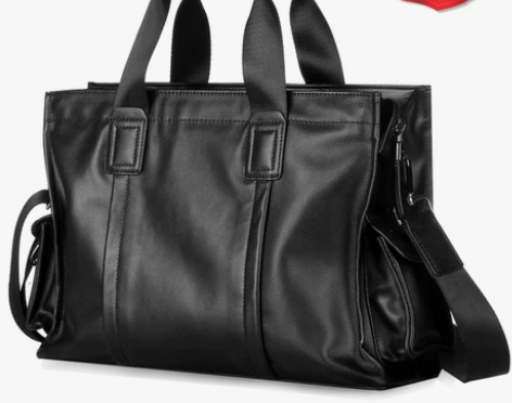 法兰袋鼠商务真皮男包牛皮单肩斜挎包男士手提...