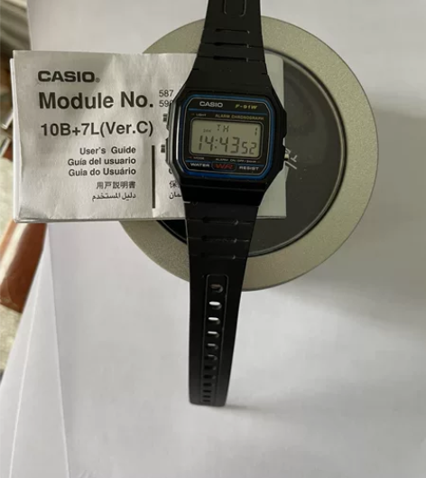 CASIO 卡西欧 复古时尚休闲简约轻薄夜...