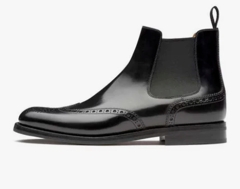 屁屁团 屁屁挖掘机 雕花布洛克切尔西短靴 ...