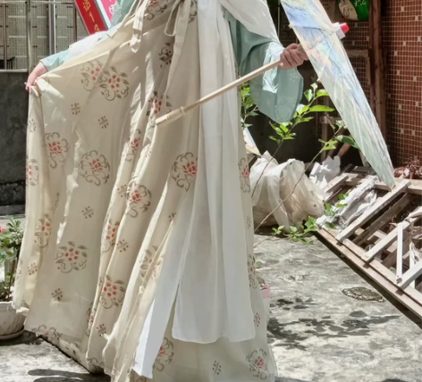 五五年原创汉服(清瑶)魏晋南北朝大袖襦唐制...