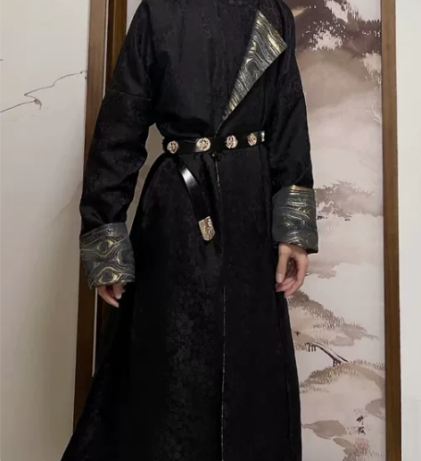 原创汉服羽月司衣局立风纯色大放量唐圆领秋季中