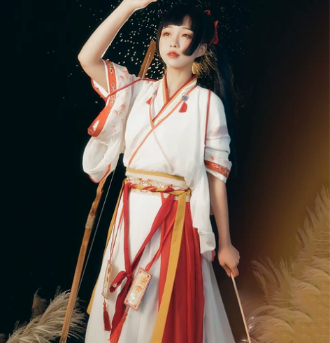 宿问【白露】 晋制原创汉服女齐腰襦裙中国风...