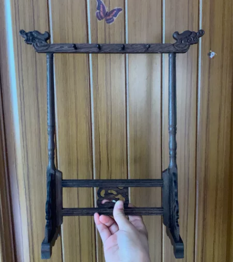 毛笔架，全新，便宜出 六品堂毛笔架鸡翅木实...