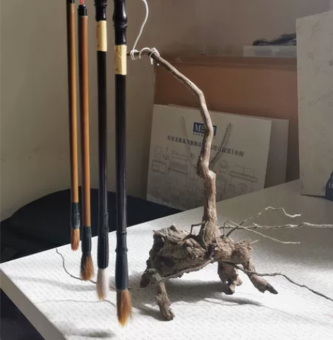 毛笔架,自制 感兴趣的话点“我想要”和我私...
