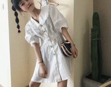 2021春夏季新款韩版洋气百搭白色闺蜜小众...