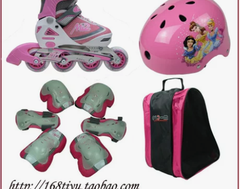 最新正品米高监制迈速M139儿童伸缩轮滑鞋...