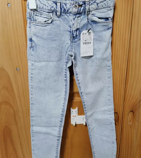 全新 zara 女童 牛仔裤 6-7岁 感...