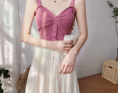 复古吊带背心女短款外穿百搭抹胸内搭打底露脐...