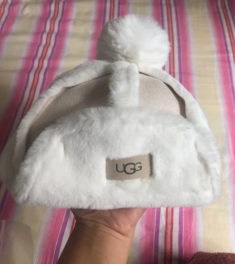 儿童雷锋帽46-52头围可以戴  连接在宝...