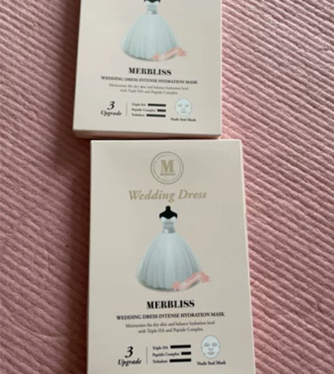 闲置婚纱补水面膜2盒，屈臣氏购入，韩国茉贝...